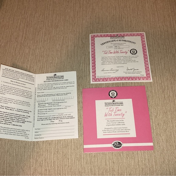 NEW “TUB TIME WITH TWEETY”  #93024 ASHTON-DRAKE ORIGINAL BOX & COA - Picture 4 of 16